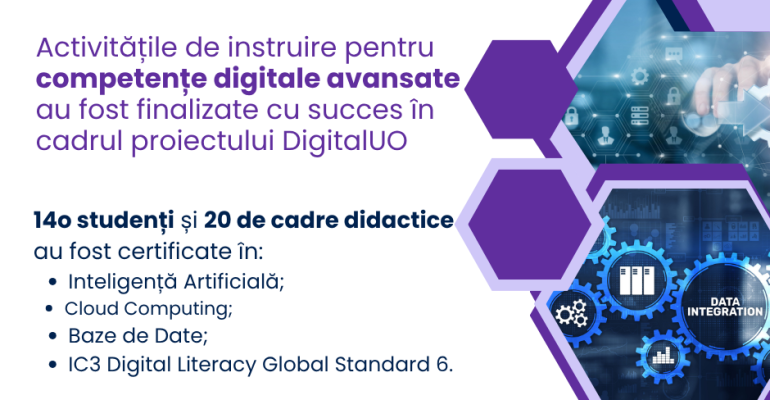 Finalizare cursuri Competente digitale avansate (Postare Facebook)